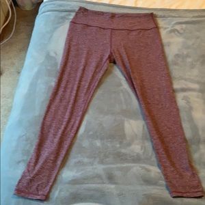 Red Heathered Leggings